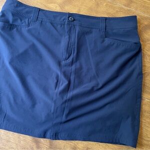 Eddie Bauer Women’s Navy Blue Activewear lightweight skorts  Plus Size 16 NWOT